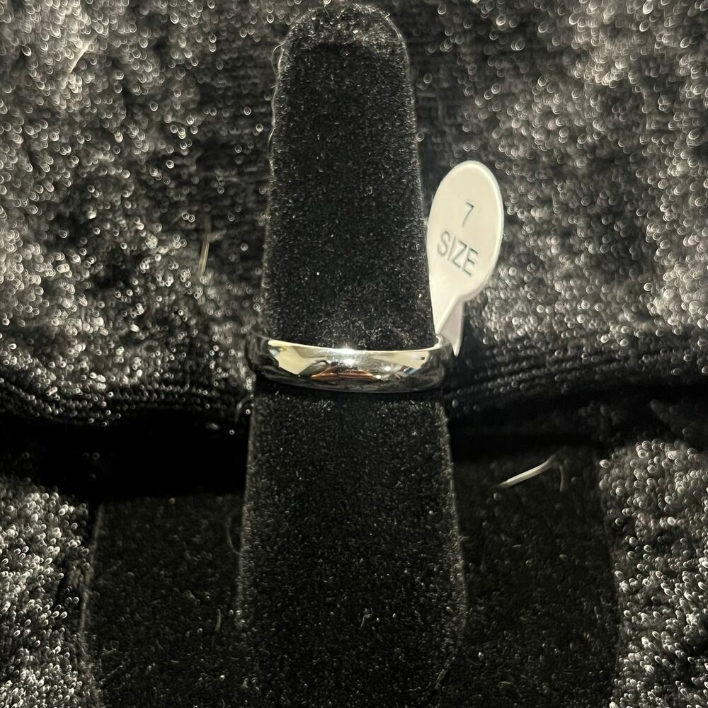 Silver plated ring